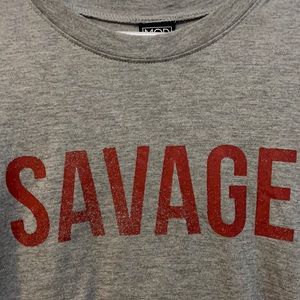 Grey Drop-tail T Shirt